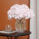 Tifuly Hydrangea Artificial Flowers -12 pcs Realistic Fake Hydrangea Silk Flowers with Stems Faux Hydrangea Flowers Heads for Office Home Party Wedding Centerpiece DIY Floral Decor (Pink) by CozyNest Decor