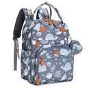 BabbleRoo Diaper Bag Backpack - Baby Essentials Travel Tote - Multi Function Waterproof Diaper Bag, Travel Essentials Baby Bag with Changing Pad, Stroller Straps & Pacifier Case - Unisex, Sea Animals by TinyTreasures Baby Boutique