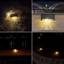 20-Pack LED Outdoor Solar Lights for Deck Fence Step Patio Lighting Waterproof Warm White by GreenHaven Gardens