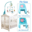 Mini Tudou Baby Musical Mobile Crib with Music and Lights, Timing Function, Projection, Take-Along Rattle and Music Box for Babies Boy Girl Toddler Sleep by TinyTreasures Baby Boutique