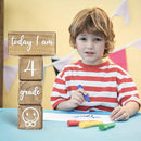 Baby Monthly Milestone Blocks for Boy or Girl, Milestones Age Photo Block Set for Baby Shower, Pregnancy Countdown, 7 Pcs by TinyTreasures Baby Boutique