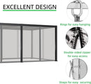 10x20 FT Mosquito Netting for Gazebo,Pergola,Pop up Canopy Tent,4-Panel with Zipper for Outdoor Patio,Backyard (Grey,Mosquito Net Only) by GreenHaven Gardens