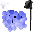 Globe Ball Fairy Lights, 50 LEDs 23ft/7M Solar Led Globe String Lights Waterproof with Two Lighting Modes for Garden Outdoor Party Christmas Decoration (Blue) by GreenHaven Gardens