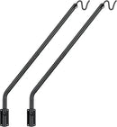 Kingsyard 2 Pack Heavy Duty Wall Mounted Deck Hook, 27"-39" Adjustable Metal Plant Wall Hanger for Hanging Bird Feeders, Planters, Lanterns, Wind Chimes, Wall Mounted by GreenHaven Gardens
