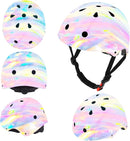 Adjustable Color Gradient Skateboard Helmet for 3-5-8-14+Ages【Toddler Kids Youth Adult】 Girls Boys Woman.Bike Helmet for Multi-Sports Cycling Bicycle Scooter Inline Roller Skate Rollerblading by TinyTreasures Baby Boutique