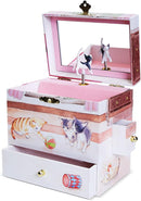 Curious Kittens Musical Jewelry Box Cat Spins to Ode to Joy 3 Pullout Drawers Treasure Storage by TinyTreasures Baby Boutique