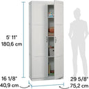 Sauder Select Storage Cabinet/ Pantry cabinets, White finish by CozyNest Decor