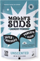 Molly's Suds Original Laundry Detergent Powder | Clean Laundry Detergent Powder for Sensitive Skin | Simple, Effective Ingredients, Stain Fighting | 120 Loads (Unscented) by CozyNest Decor