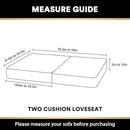 PrinceDeco Stretch Velvet Cushion Cover Sofa Cushion Slipcover for Loveseat Sofa Couch Cushion Furniture Protector Seat Cushion Sofa Cover(Each Width Up to 29.5", Oatmeal) by CozyNest Decor