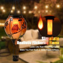 Hot Air Balloon Solar Lantern - Owl Bird Stained Glass Lantern with Simulated Flickering Flame, Outdoor Hanging Yard Light Waterproof IP65 & Weather Resistant for Patio Lawn Porch Decor Gfit by GreenHaven Gardens
