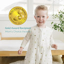 Tealbee DREAMSUIT: Toddler Sleep Sack with Feet 2T 3T - 0.8 TOG Lightweight Baby Wearable Blanket for Walkers - Rayon Made from Bamboo, Organic Cotton Sleeping Bag (2T-3T) - Cactus by TinyTreasures Baby Boutique