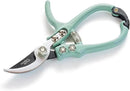Modern Sprout Hand Pruners - Lightweight Pruning Shears W/Easy Lock- Gardening Scissors - Bypass Sharp Carbon Steel Blade - Rust Resistant - Garden Tools - Reusable Holster - Sage by GreenHaven Gardens