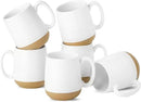 Hasense Coffee Mugs Set of 6, 15 oz Ceramic Coffee Cups with Comfortable Handle, Classic White Mug for Men and Women, Tea Cup Set for Latte, Cappuccino, Milk, Soup, Dishwasher and Microwave Safe by CozyNest Decor