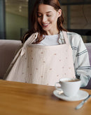 Blissful Diary Muslin Nursing Cover for Breastfeeding, Breathable Breastfeeding Cover up with Arch Neckline for Women, Nursing Apron (Rainbow) by TinyTreasures Baby Boutique