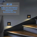 1pcs/3W Wall Recessed Stair Lights LED,Warm White,Indoor Step Light,Square Recessed Wall Light,Black Cover Staircase Light IP20 for Indoor Stairs, Home, Kitchen, Attic, Aisle by GreenHaven Gardens