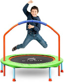 CLORIS 38in/48in Folding Trampoline - Max Load 220lbs / 450lbs Mini Trampoline Rebounder Trampoline for Adults with Adjustable Foam Handle, with safty Padded Cover Best Gift for Kids/Adult by TinyTreasures Baby Boutique
