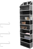 Over the Door Organizer with 5 Large Pockets and 10 Side Mesh Pockets Visible Closet Hanging Organizer Large Capacity Behind Door Storage Organizer for Home Office Bathroom Bedroom
