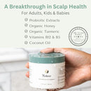 Yobee Restorative Scalp Mask - Dry Scalp Treatment Hair Mask - Probiotic Extracts, Organic Honey, Turmeric, Vitamin B12 - Natural Dry, Itchy, Sensitive Scalp and Dandruff Relief - for Adults, 4 fl oz by TinyTreasures Baby Boutique