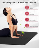 HAPBEAR Extra Large Yoga Mat - 72"x48"/78"x54", 1/4" & 1/3" Thick, Non-Slip, Durable, Eco-Friendly, Wide Exercise Mat for Home Workouts, Yoga, Pilates, Stretching, Meditation (Barefoot Exercise) by TinyTreasures Baby Boutique