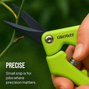 2-Pack Stainless Steel Gardening Scissors, Pruning Shears and Clippers for Gardening by GreenHaven Gardens