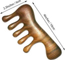 Wood Gua Sha Massage Tools Set,Scraping Scalp Massage Comb,Natural Wooden Gua Sha Tool,Scraping Tool. (Handle Wooden Comb) by CozyNest Decor