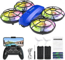 Drones for Kids with Camera,Rc Drone Indoor Small Helicopter,Birthday Gifts for Boys and Girls Beginners Friendly,Mini Quadcopter Toy With 2 Batteries,Propeller Protect,Altitude Hold by TinyTreasures Baby Boutique