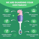 Kids Manual Toothbrush, Extra Soft Bristle Toddler Toothbrush with 10000 Bristles, Kids Travel Toothbrush Designed for Delicate Teeth & Gums for Children 2-7 Years (Purple) by TinyTreasures Baby Boutique