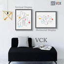 VCK 22x28 Frame Set of 3, Gray Solid Wood Poster Picture Frame, Exclusive Wood Grain, Wall Gallery Frame by CozyNest Decor