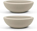 ARBORA 26" Santorini Bowl 2-Pack with Classic Cream Finish - Polyresin Indoor and Outdoor Planter2, Durable, Weatherproof, Lightweight, Large Plant Pots for Patio, Garden, Deck, Entryway by GreenHaven Gardens