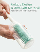 Momcozy Bottle Brush Set - Baby Bottle Cleaner Kit with Silicone Brush, Nipple Brush, Straw Brush, Soap Dispenser, Drying Rack - 7 in 1 Bottle Cleaning Tool for Home and Travel by TinyTreasures Baby Boutique