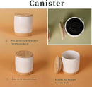 LEETOYI Ceramic Food Storage Jar with Seal Lid,Kitchen Canisters for Countertop, Serving for Ground Coffee, Tea, Sugar, Salt and More, 33 Oz by CozyNest Decor