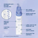 Navage Baby Nasal Aspirator - Gentle, Pediatrician Endorsed Nasal Aspirator for Baby Congestion & Stuffy Noses - Baby Nose Sucker w/ Lights, Lullabies & BPA Free Silicone Tips by TinyTreasures Baby Boutique