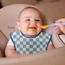 Mess Proof Baby Bib 3 Pack, Waterproof Led Weaning Baby Feeding Bibs with Food Catcher, Travel Feeding Bibs by TinyTreasures Baby Boutique