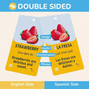 300 Vocabulary Flashcards | Double Sided English-Spanish Bilingual Flashcards for Adults & Kids Ages 12+ | Portable Noun Flash Cards to Learn Spanish for Adult Beginners by TinyTreasures Baby Boutique