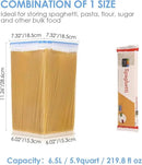 Vtopmart Extra Large Tall Airtight Food Storage Containers 4 Pieces 5.9qt / 6.5L-Plastic PBA Free Kitchen Pantry Canister for Spaghetti, Flour and Baking Supplies - Include 24 Labels, Blue by CozyNest Decor
