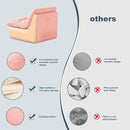 Misolant Bean Bag Chairs，Big Corduroy Fabric Sofa Bean Bag Chair for Adults and Teens with High-Resilience Sponge, Non-Slip Base Floor Lounge Sofa for Home, Living Room, Bedroom, Gaming Pink by CozyNest Decor