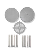 Medline Durable Aluminum Frame, Round Swivel Shower Stool, Gray, Supports up to 300lbs. by TinyTreasures Baby Boutique