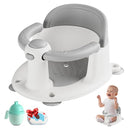 Baby Bath Seat for Babies 6 Months & up, Non-Slip Toddler Bath Seat for Baby & Newborn, Sit Up Bath Seat for Baby,Grey by TinyTreasures Baby Boutique