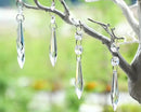 H&D 10pcs 63mm Chandelier Crystals Ornament - Clear Crystal Chandelier Prisms Icicle Drop Pendants by GreenHaven Gardens