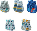 5 Pack Unisex New Born Boy Girls No Scratch Mittens Cotton Soft Baby Gloves Accessory 0-3 Months Infant Essentials by TinyTreasures Baby Boutique