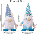Summer Gnomes Decorations, Beach Gnome Plush Decor for Home Ocean Day Gnomes Tiered Tray Decor Handmade Tomte Swedish Nisse Scandinavian Elf Dwarf,Birthday Gnome Gifts, White by CozyNest Decor