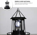 Cabilock LED Rotating Lighthouse Solar Beacon Tower Lamp Water Resistant Lighthouse Light Ornament for Garden Yard Outdoor Decor by GreenHaven Gardens