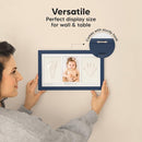 Baby Hand and Footprint Kit - Clay Handprint Keepsake Frame, Newborn Nursery Picture Frame, Personalized New Mom Gifts for Baby Shower & Registry (Midnight Blue) by TinyTreasures Baby Boutique