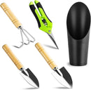 5Pcs Succulent Tools Mini Garden Small Gardening Tools Indoor, Pruning Shear Gardening Scissors, Hand kit for Bonsai, Cactus, Fairy, Houseplant of Transplanting, Repotting, Seedling Soil by GreenHaven Gardens