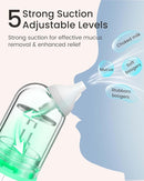 GROWNSY Nasal Aspirator for Baby, Upgraded 5 Suction Levels Baby Nose Sucker, IPX7 Waterproof Electric Nose Suction for Baby, Booger Sucker for Toddlers with Music & Light Functions (Green) by TinyTreasures Baby Boutique