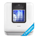 COMFEE' Countertop Dishwasher, Portable Dishwasher with 6L Built-in Water Tank, Mini Dishwasher with More Space Inside, 7 Programs, UV Hygiene& Auto Door Open, for Apartments, Dorms& RVs, White by TinyTreasures Baby Boutique