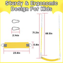 Swing Set for Kids with 66” Chain-Play Swing for Adults with Stainless Steel Mental Taiangle Ring-Suitable for Family Backyard-Play Swing Set (AB010002-7) by TinyTreasures Baby Boutique