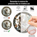 Flower Fairy Garden Decorations Angel Wing Christmas Halloween Deco Statue Art Elf Sculpture Hanging Craft for Outdoor Yard Courtyard Lawn Patio Window Acrylic Ornament Home Gift (D,L: 8*8 IN) by CozyNest Decor