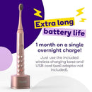 Burst Original Sonic Electric Toothbrush for Adults (White) | Soft Bristles | Deep Clean Stain & Plaque Removal | 3 Modes: Teeth Whitening, Sensitive & Massage by CozyNest Decor