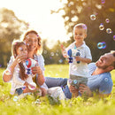 Eaglestone 2 Bubble Gun for Kids, Light Up Bubble Machine for Toddlers, 8 Hole Blower with 4 Refill, Automatic Bubble Maker for Bubble Blaster,Outdoor Toys, Birthday,Christmas Party Favor Gift by TinyTreasures Baby Boutique